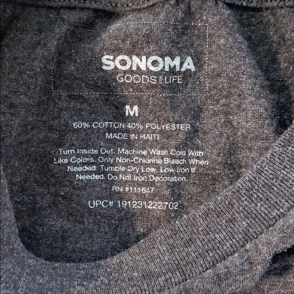 Medium dark Grey shirt From Sonoma - Picture 2 of 3